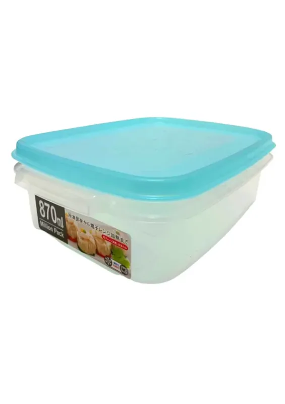 Pote Para Alimentos Azul 870ml No.522 Million Yamada Japão