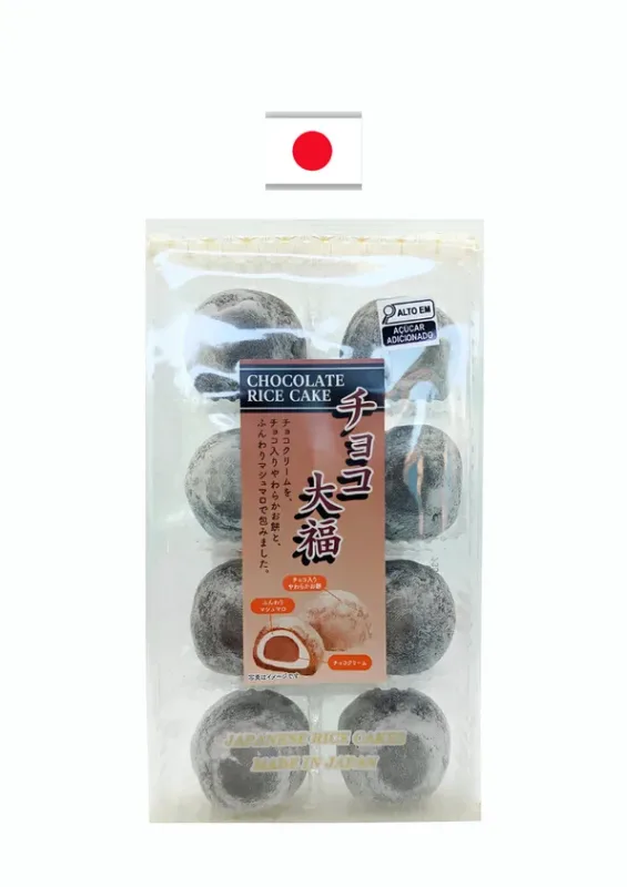 Doce de Arroz Moti Sabor Chocolate 8p 216g Kubota Japão