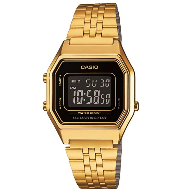 Relógio Digital Casio Vintage LA680WGA-1BDF Dourado