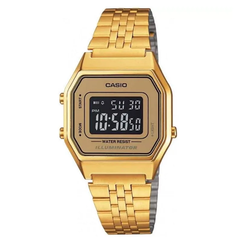 Relógio Casio Vintage Dourado LA680WGA-9BDF