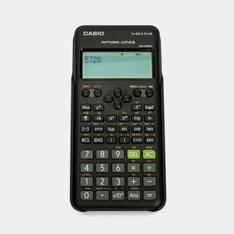 Calculadora científica Casio fx-82LAPLUS-BK, negra