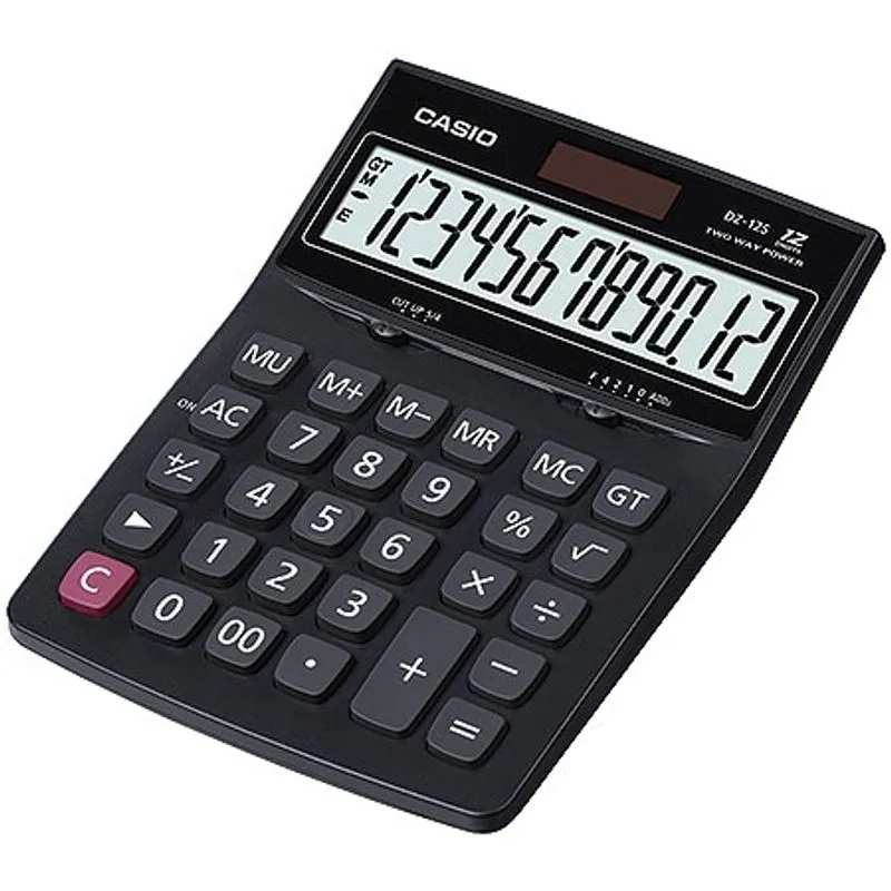 Calculadora De Mesa Casio Média 12 Dígitos Solar Preto
