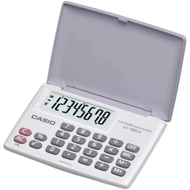 Calculadora Casio Hl-4a Branca Com Display Largo