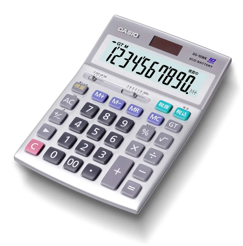 Casio DS-10WK-N Full-Scale Practical Calculator 10-Digit Verification Function
