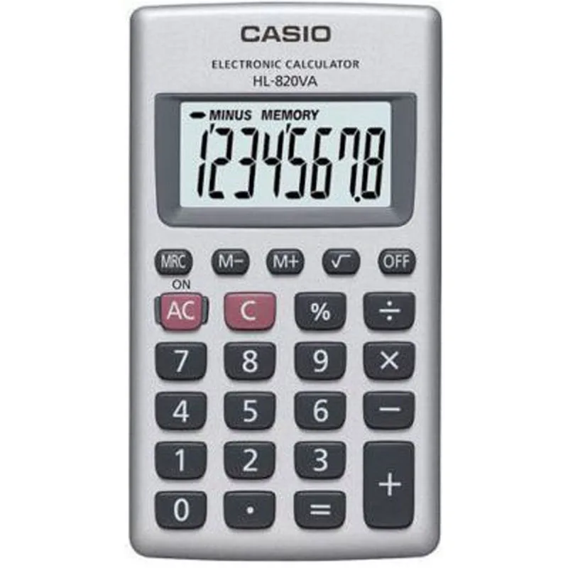 Calculadora de Bolsillo | Casio | HL-820VA | 8 Dígitos Calculadora de Bolsillo Casio HL-820VA