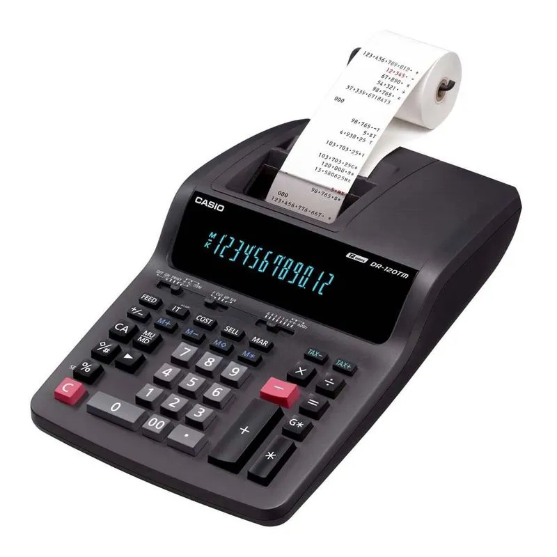 Calculadora Casio Dr-120tm-bk-u C/ Impressora