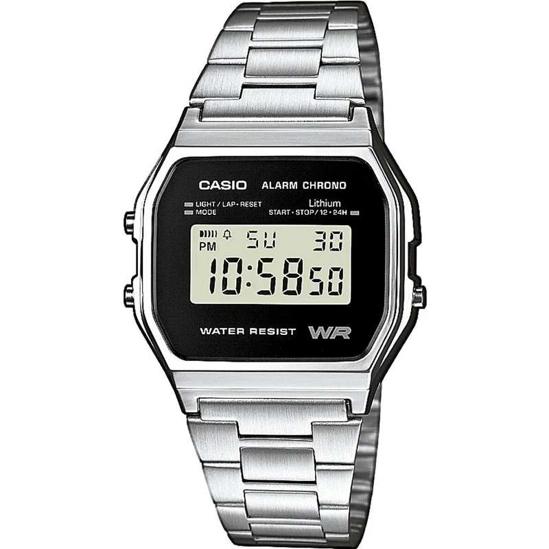 Casio A158WEA-1EF sat, srebrni