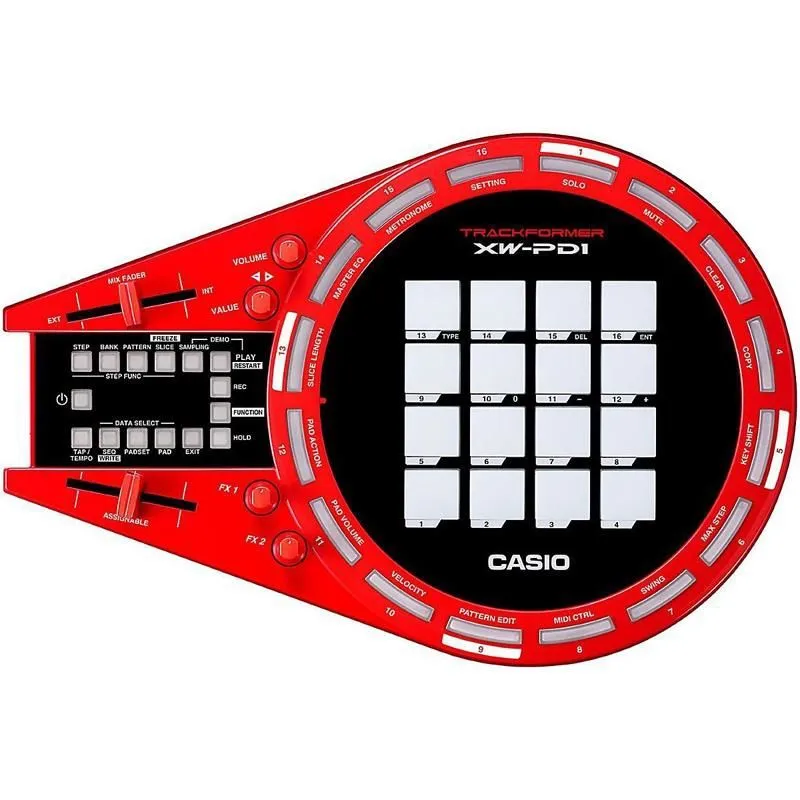 Controlador Trackformer XW-PD1 Sintetizador, Sequenciador, Sampler e efeitos - Casio