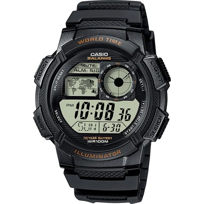 Casio AE-1000W-1AVEF sat, crni