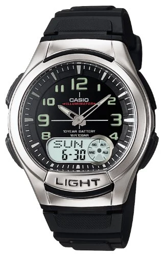CASIO Standard AQ-180W-1BJF Analog Digital Combination Men Watch Black NEW