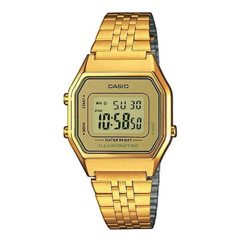 Relógio Casio Vintage La680wga-9df Dourado Feminino