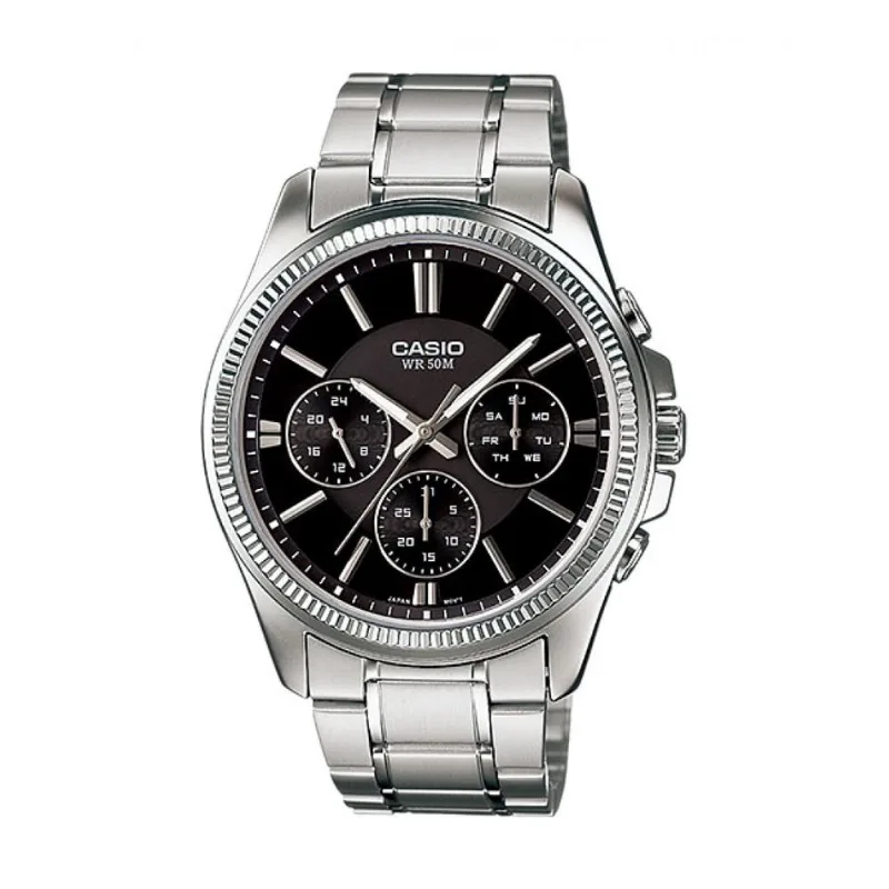 Reloj Casio Mtp-1375d-1av Plateado Hombre