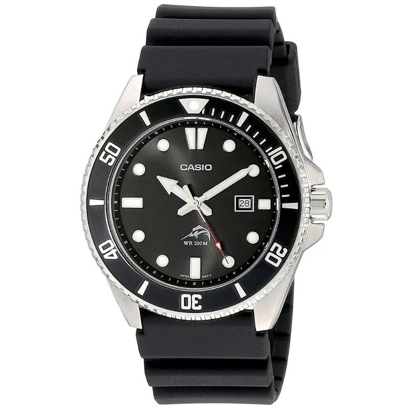 Reloj Casio Duro Marlin MDV-106-1AV Para Hombre Acuático 200m Correa De Resina Negro