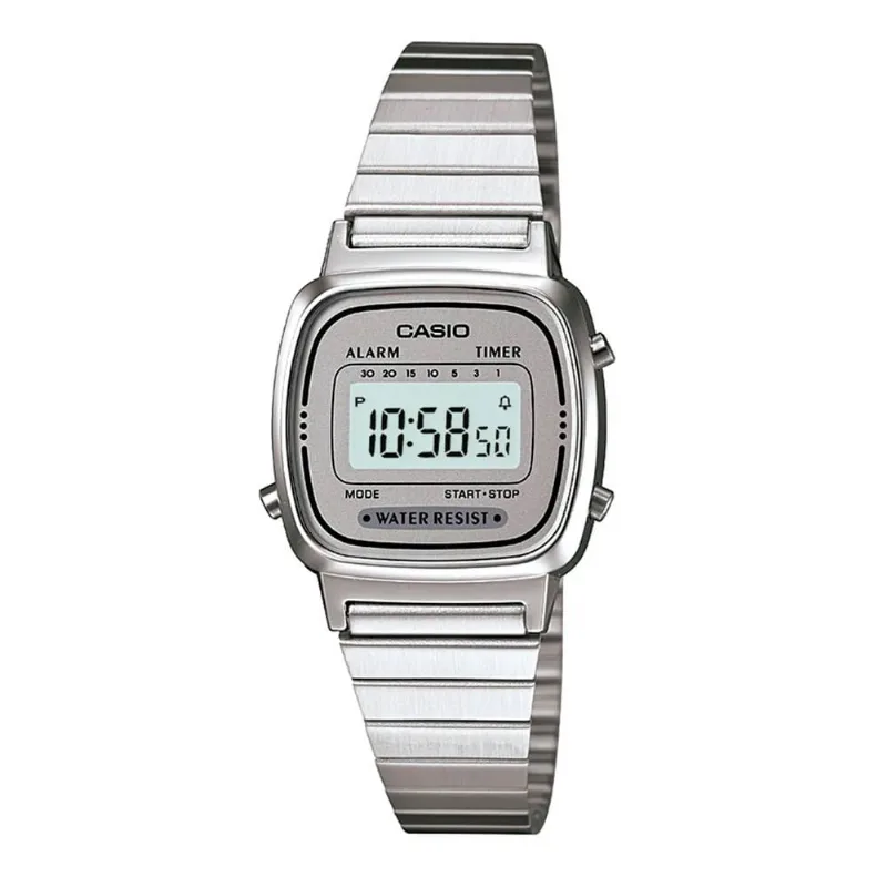 Relógio Casio Feminino Vintage Prateado