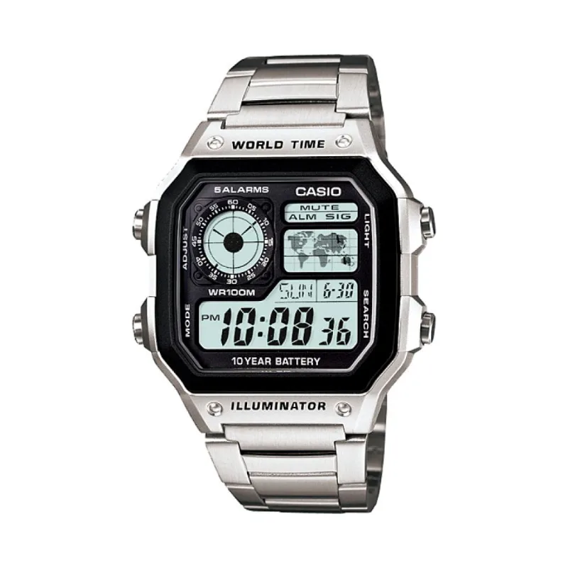 Reloj Casio Ae1200whd-1avdf Plateado Hombre