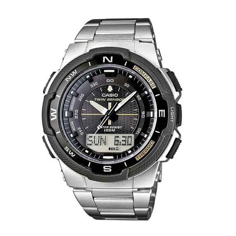 Relógio Casio Masculino Prata Anadigi SGW-500HD-1BVDR