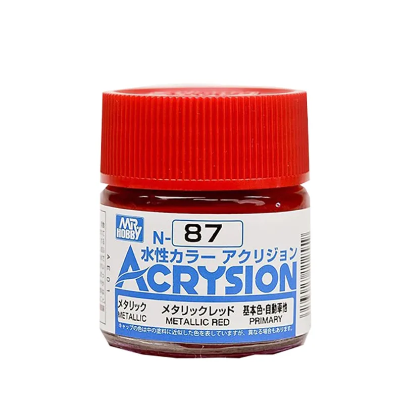 Tinta Acrysion N087 Metallic Red 10 Ml Gunze Guac87