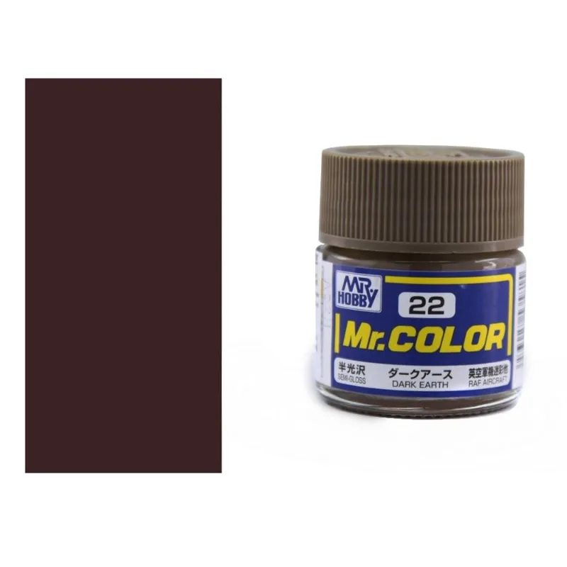 Tinta Acrílica Mr022 Dark Earth Gunze Gumrc22