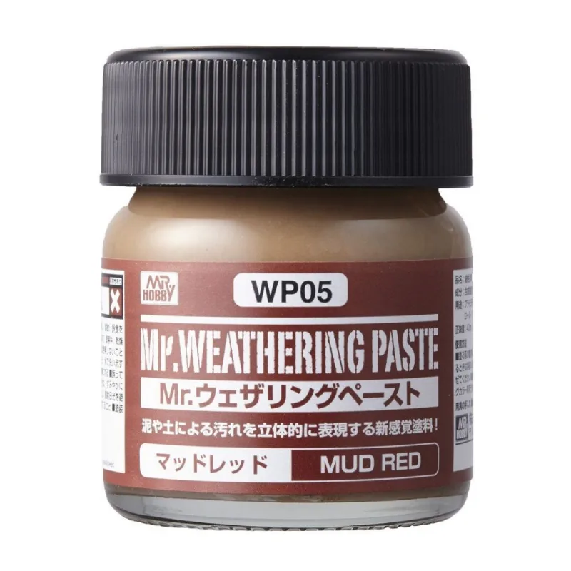 Tinta Mr Weathering Paste Mud Red Gunze WP05
