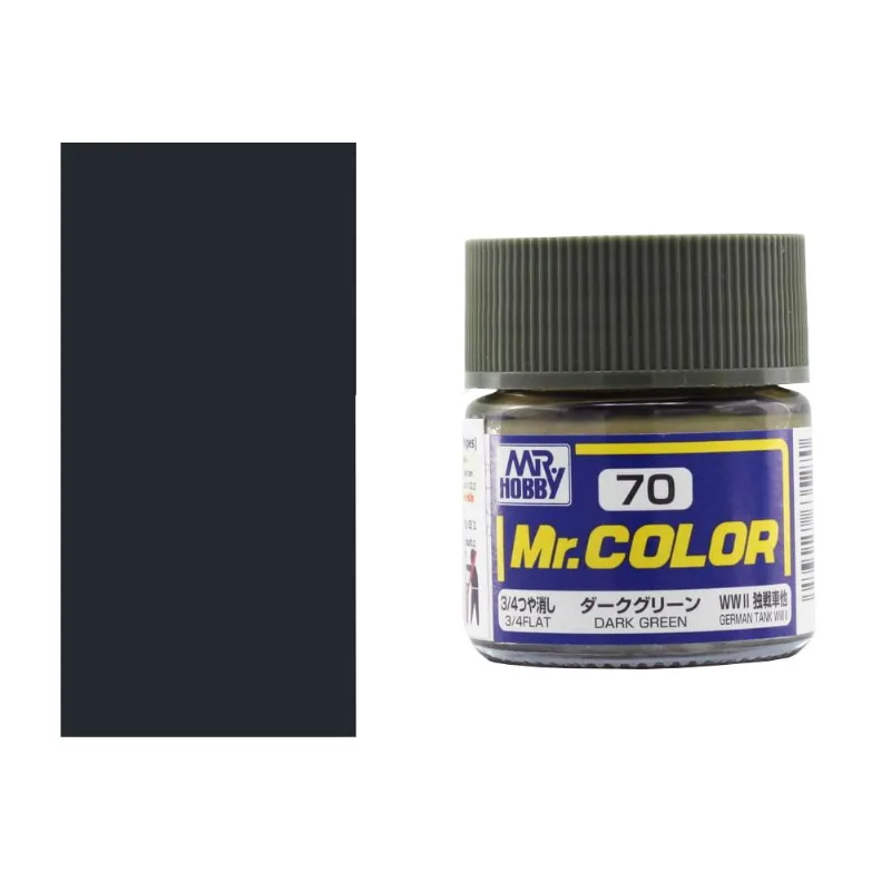 Tinta Acrílica Mr070 Dark Green Gunze Gumrc70