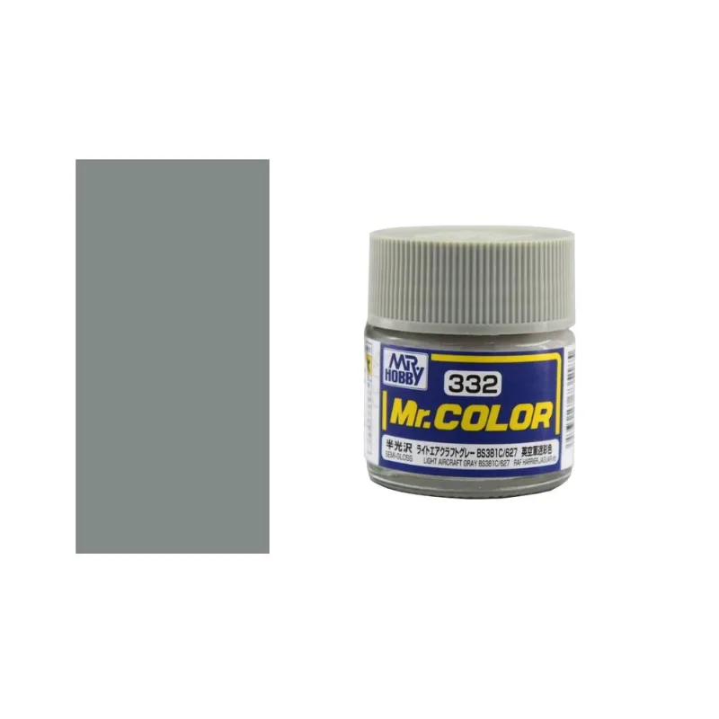 Tinta Acrílica Mr332 Light Aircraft Gray Gunze Gumrc332