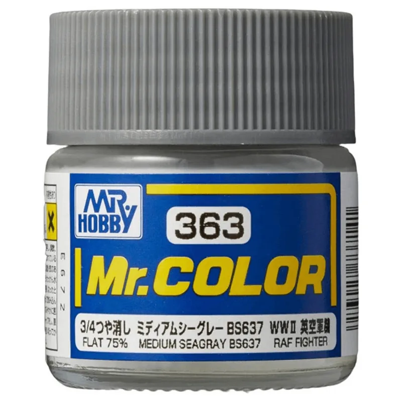 Tinta Esmalte Mr.Color C363 Seagray Médio Fosco Bs637 Gunze Gumrc363