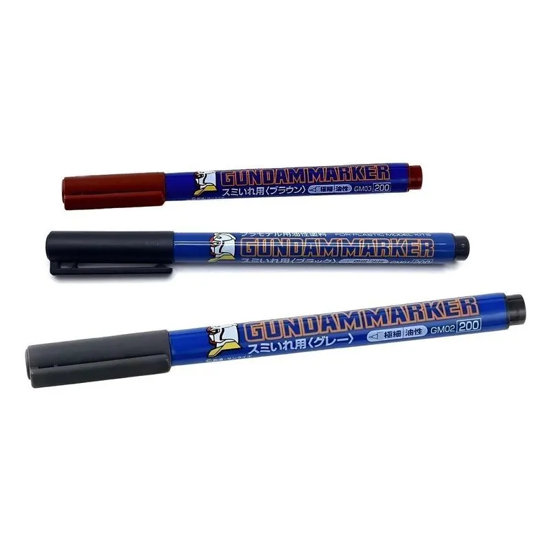 Gsi Creos Kit 3 Canetas Marcadores Gundam Cores Variadas