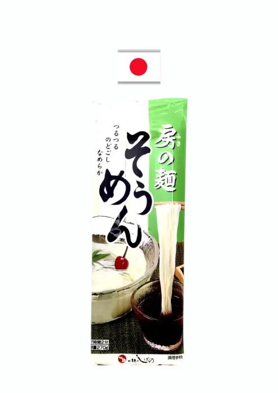 SHIGENO SOMEN 270g - Macarrão para sopas e ensopados. Origem: Japão