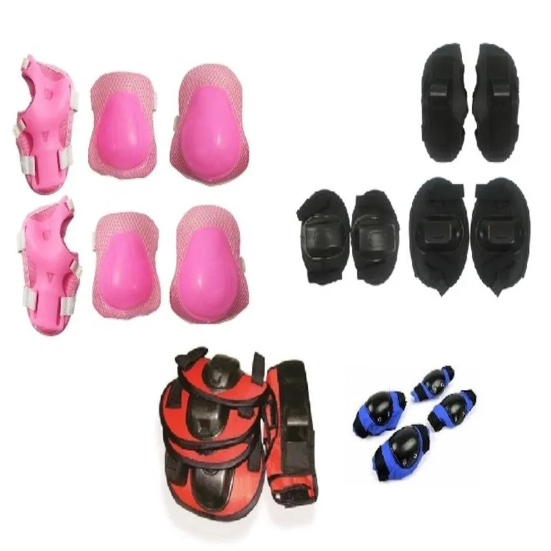 Kit Protecao Infantil Joelheira Cotoveleira E Munhequeira Para Patins Skate Bike Bicicleta Menino E Menina Azul