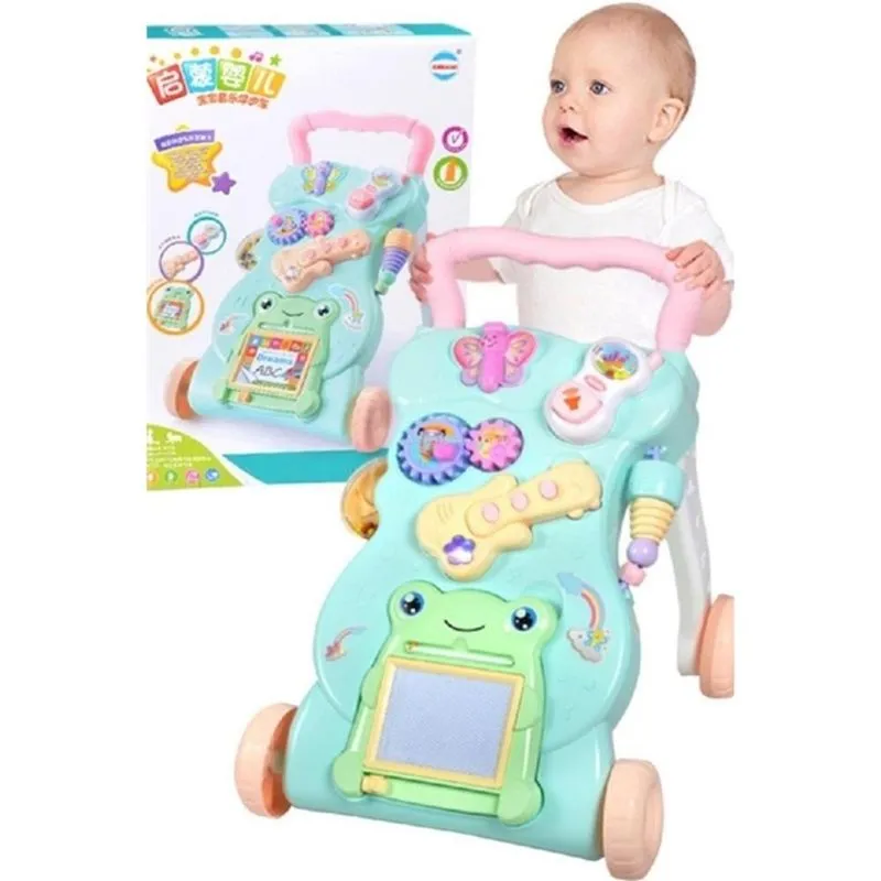 Andador Infantil Magica Guitarra Bebe Telefone Luz Som Completa Musical Centro De Atividades
