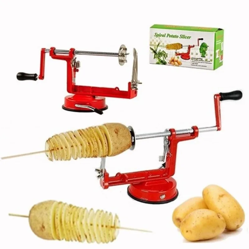 Maquina De Cortar Slicer Em Palito Chips Batata Em Espiral Fazer Legumes Frutas E Legumes Fatiador