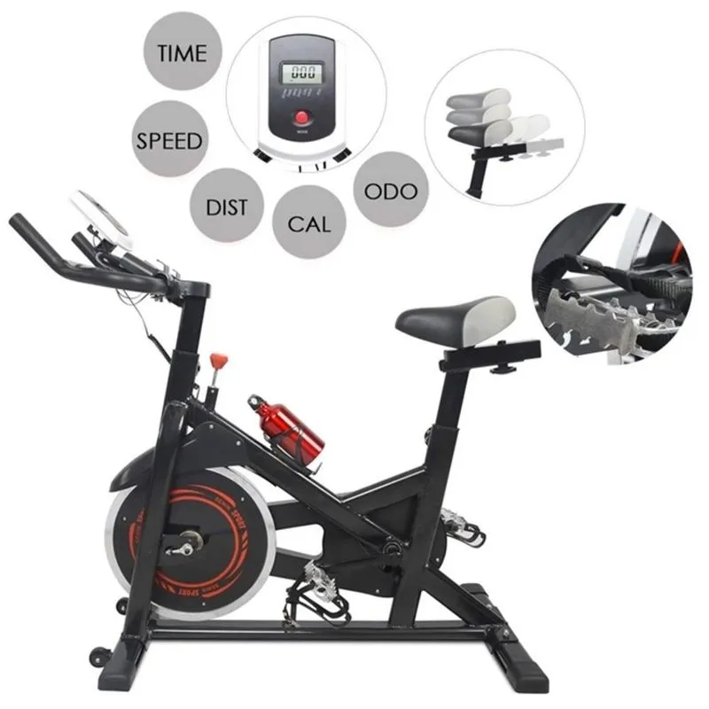 Bicicleta Ergometrica Spinning 120kg Profissional Bike Com Ciclo Computador Digital