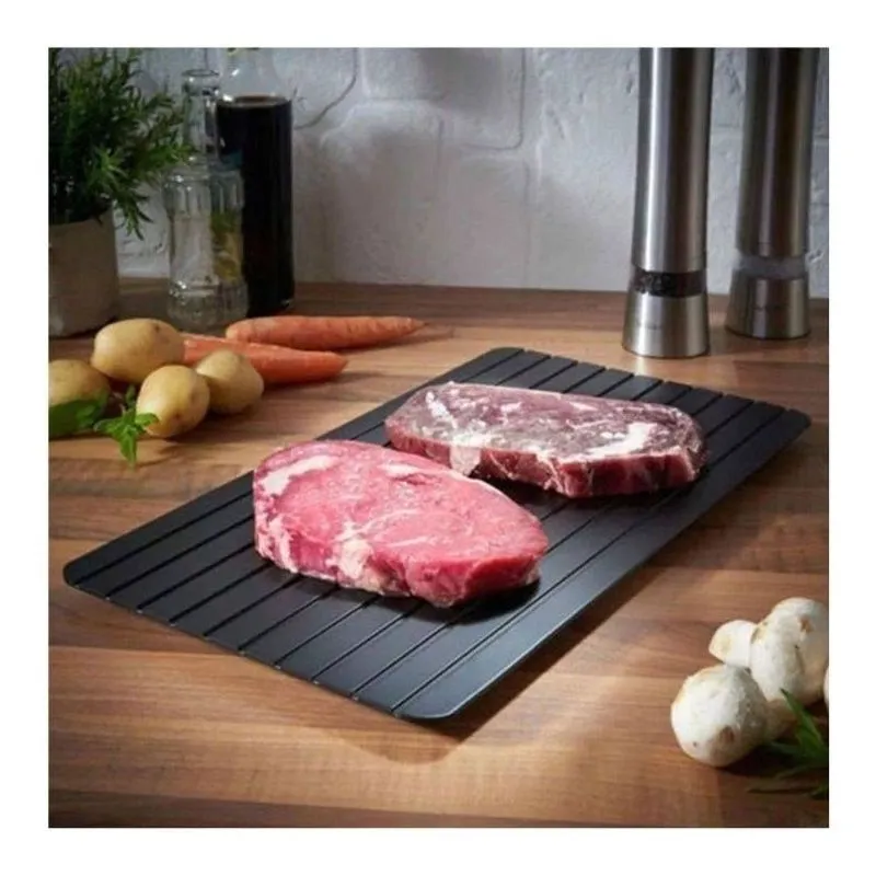 Tábua Grande Bandeja Descongelar Alimentos Carne Frango 35cm