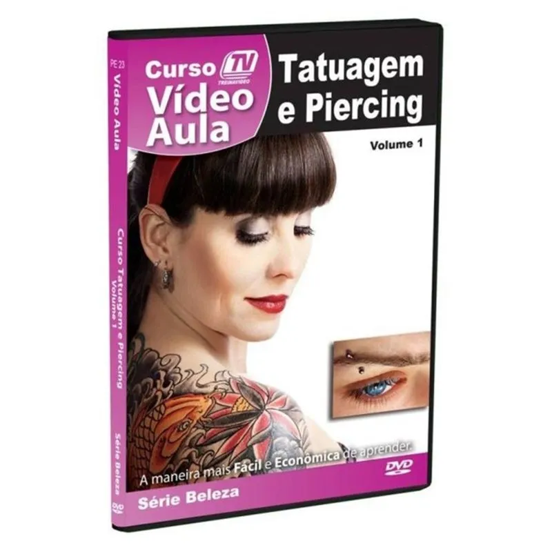 CURSO VIDEO AULA TATUAGEM E PIERCING RENDA EXTRA TRABALHE EM CASA