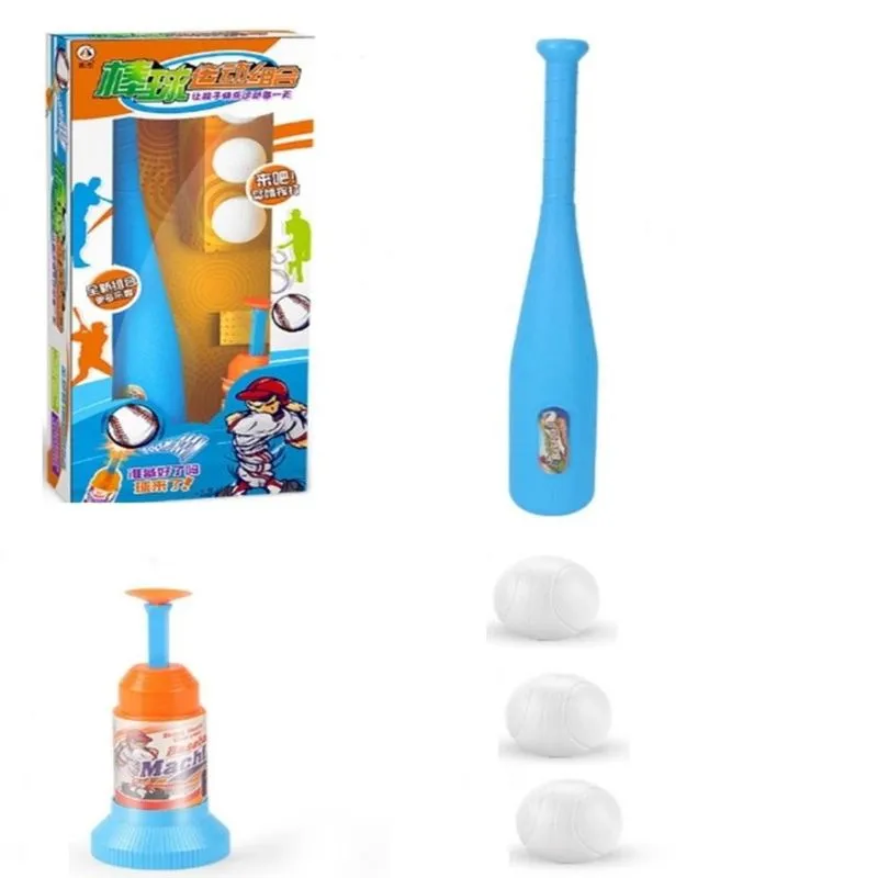 Kit Beisebol Infantil Baseball Taco Lançador Automatico 3 Bolas Conjunto Esporte Completo Jogo Criança
