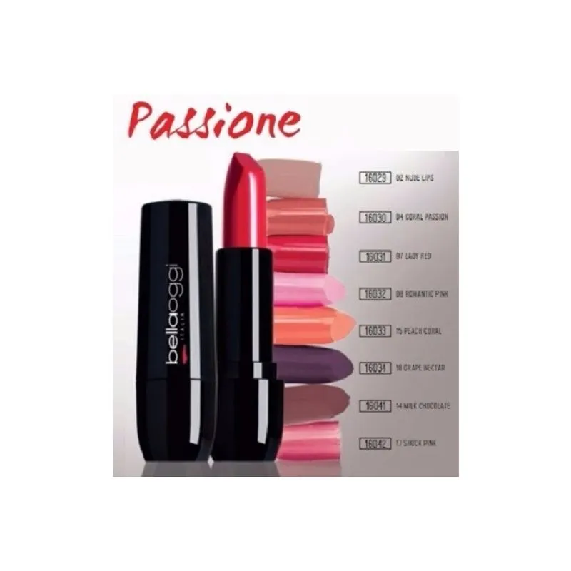 BATOM PASSIONE VERMELHO HINODE BELLAOGGI COR NUMERO 3 RED EFEITO 3D