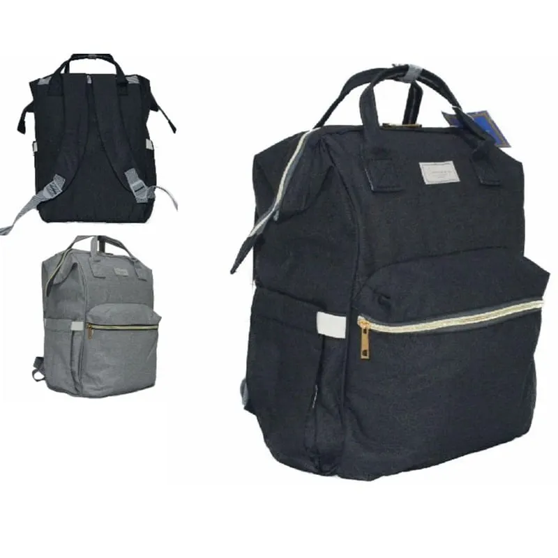 Mochila bolsa maternidade 2 em 1 com alca e bolsos multifuncional do bebe e mamae luxo impermeavel