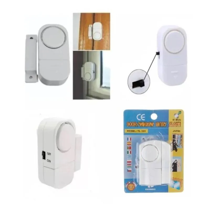 Alarme Sensor Seguranca Comercial Protecao Magnetico Porta Janela Anti Roubo Sem Fio Residencial