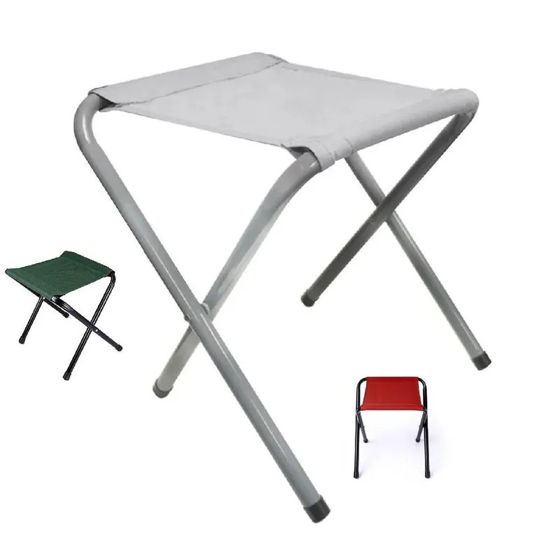 Banquinho Dobravel Banqueta Para Camping Banco Cadeira Assento Portatil Praia E Pesca