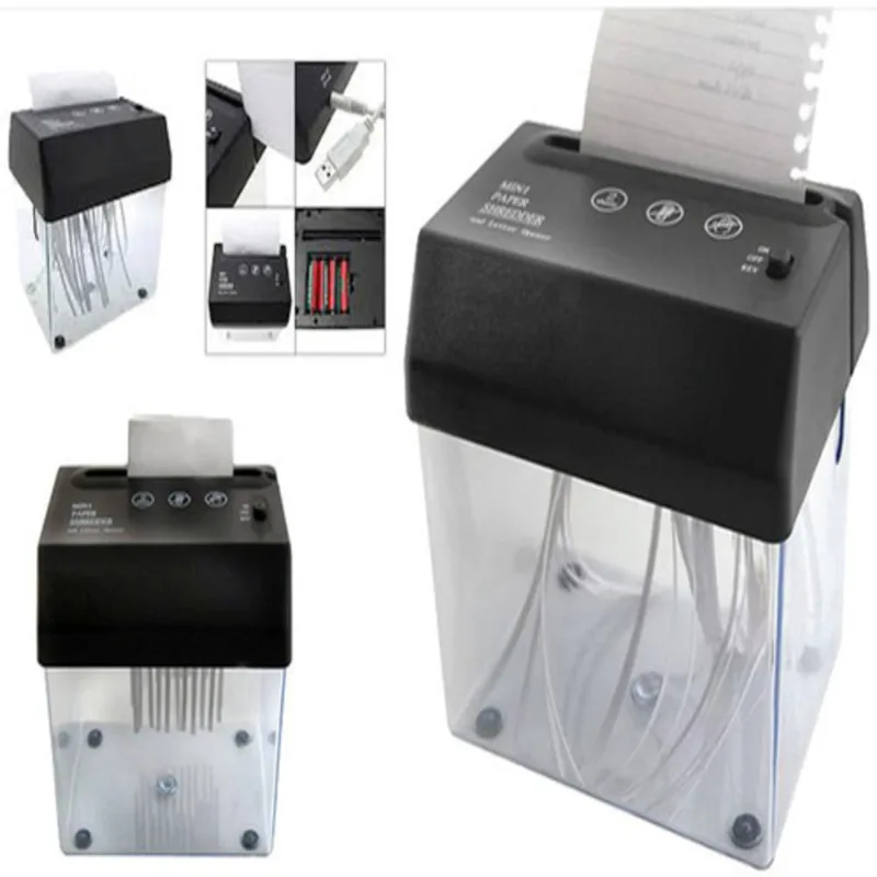 CORTADOR FOLHAS FRAGMENTADORA TRITURADOR USB PILHAS BIVOLT PICOTADEIRA DE PAPEL DE MESA COMPLETA
