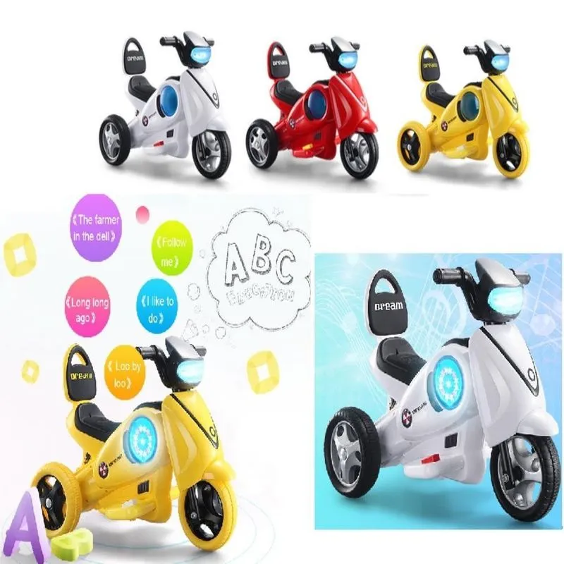 Moto Eletrica Infantil Mini Scooter Carro Triciclo Criança