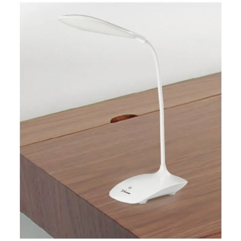 LUMINÁRIA DE MESA 21 LEDS RECARREGAVEL SISTEMA TOUCH FLEXIVEL PARA ESTUDO TRABALHO LEITURA BRANCA
