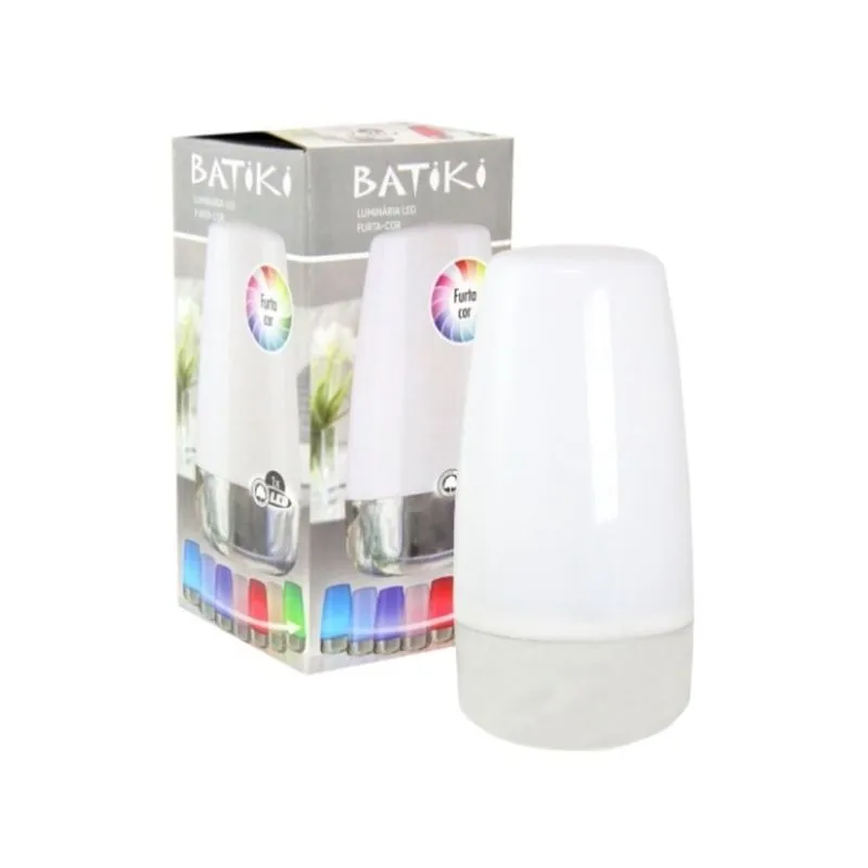LUMINARIA LUZ NOTURNA RELAXANTE HARMONICA COLORIDA 7 CORES PRATICA EFICIENTE ILUMINA E DECORA SUA CASA QUARTO BATIKI