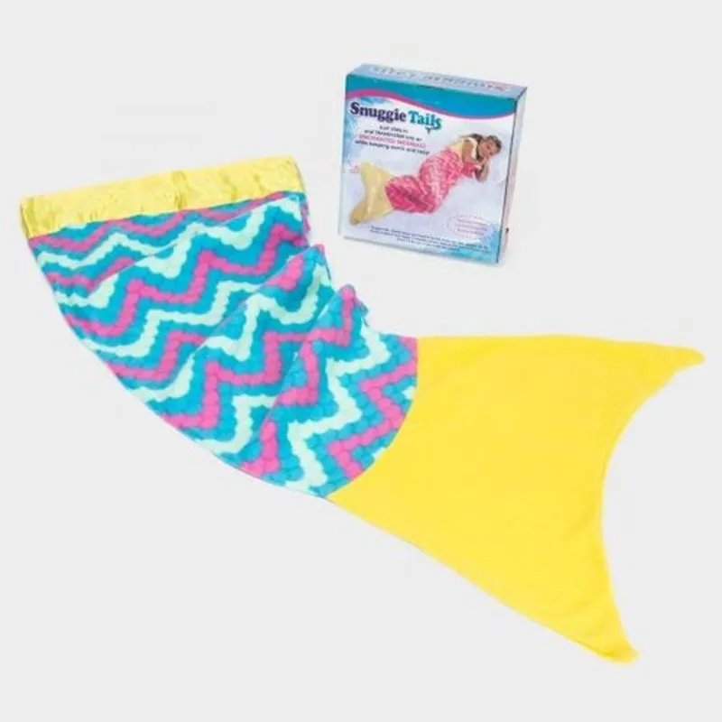 Saco De Dormir Coberta Calda De Sereia Infantil Cobertor Divertido Meninas Rosa