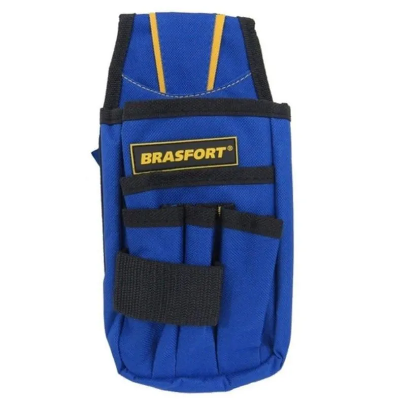 Bolsa Pochete Cinto Para Ferramentas 6 Bolsos Em Lona Com Rebites Metalicos Brasfort