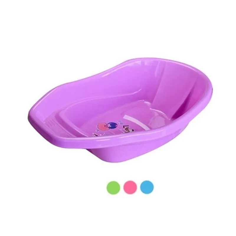 Banheira Para Bebe Banho Infantil Rigida Colors Rosa
