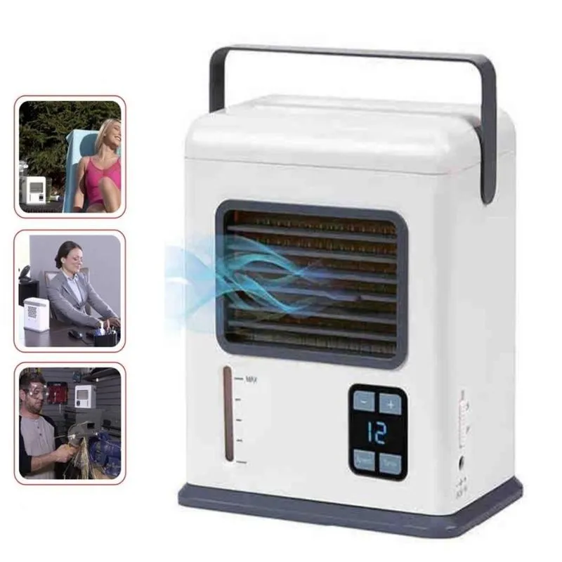 Ar Condicionado Portatil Usb Bivolt Digital Umidificador De Ar Ventilador Mini Purificador