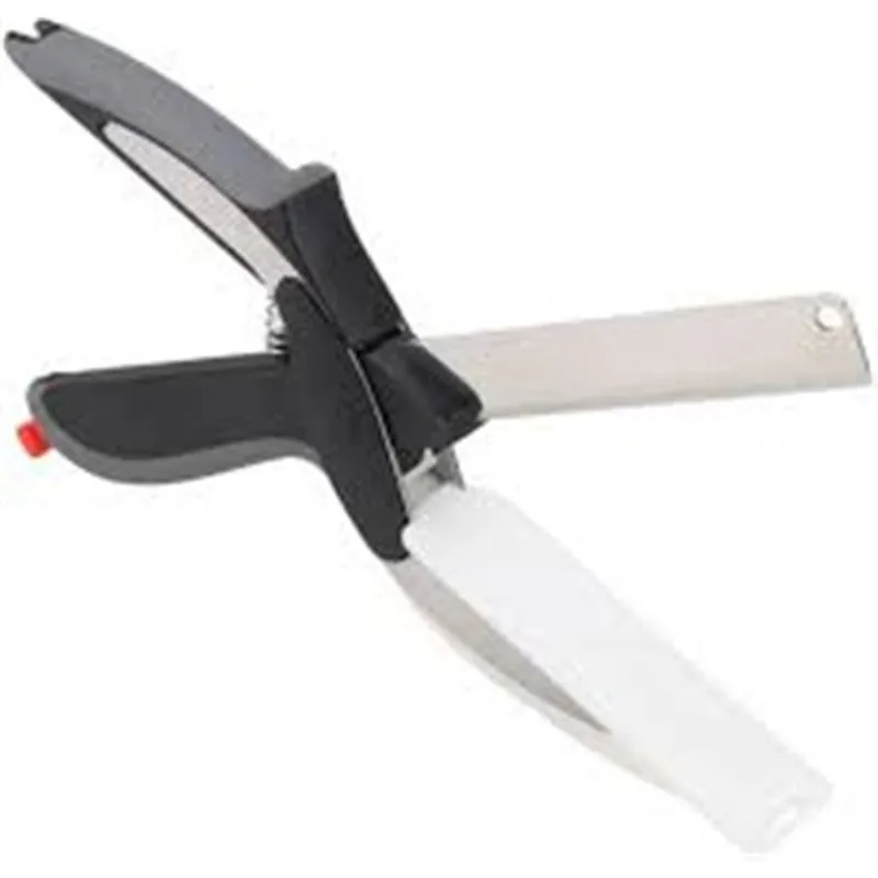 TESOURA 3 EM 1 CLEVER CUTTER FACA TABUA CORTE LAMINA MULTIUSO