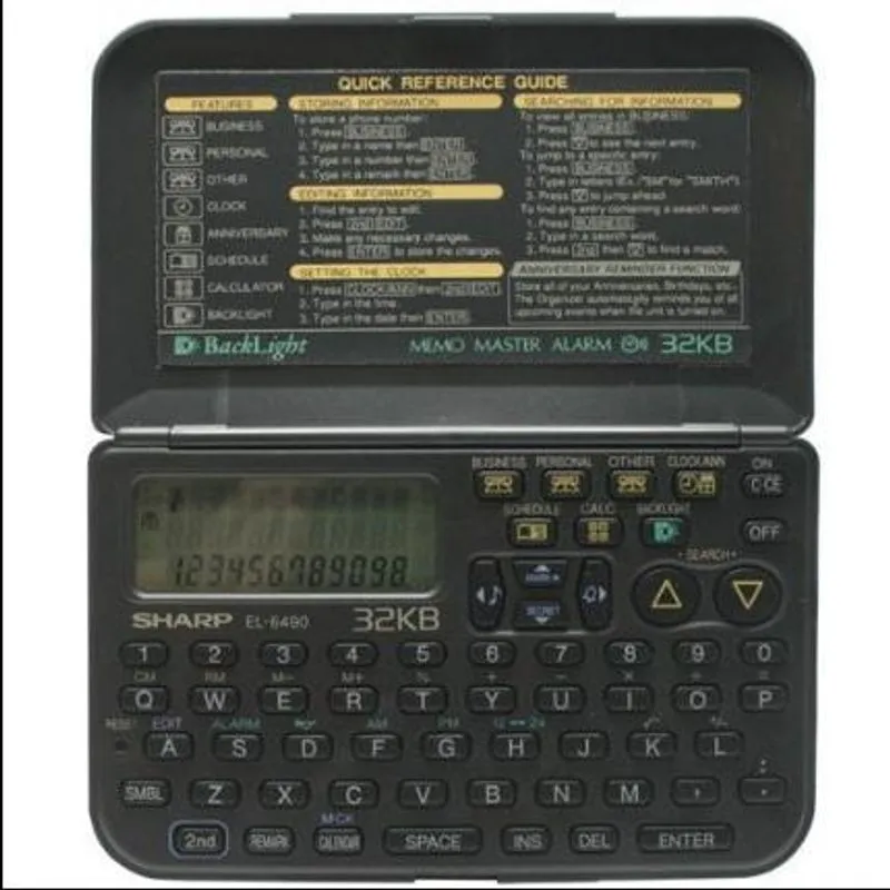 Agenda Eletrônica Organizadora 32 Kb El-6490Br Sharp