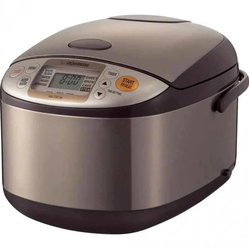 Zojirushi Panela de Arroz Elétrica, Capacidade 10 Xicaras, 820W/110V, Marrom.